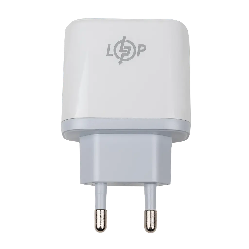 Зарядка для телефону LogicPower 45W (Type-C+USB) QC + кабель (Type-C to Type-C) 45WCH - фото 2