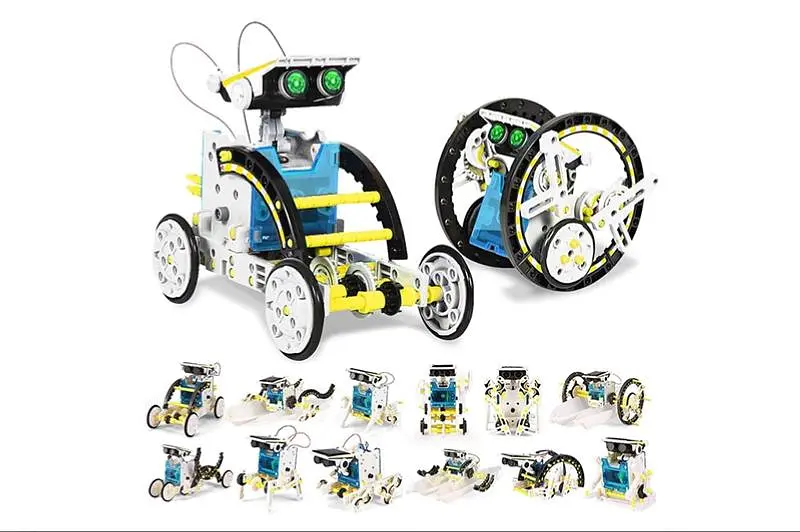 Робот-конструктор на сонячних батареях Solar Robot Kit 14 в 1 у коробці - фото 2