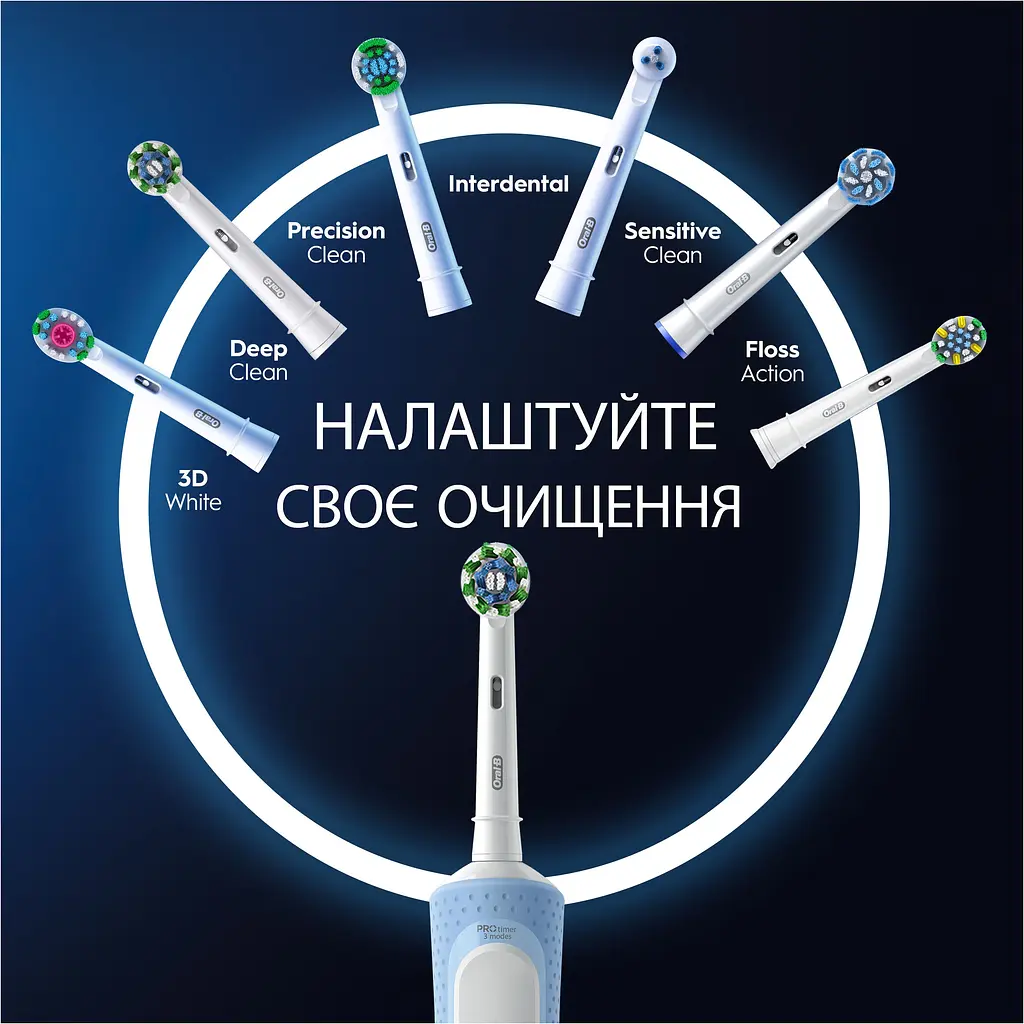 Електрична зубна щітка Оral-B Vitality Pro Protect X Clean D103 Blue - фото 3