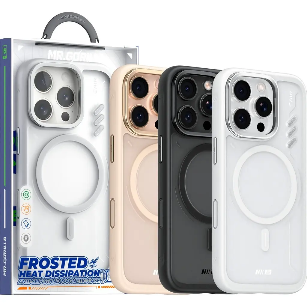 Чохол Blueo Frosted Heat Dissipation Case with MagSafe для Apple iPhone 16 Pro Max White (BL057-I16PMGR) [132551] - фото 4