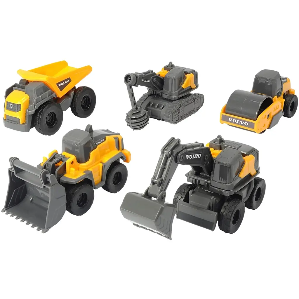 Ігровий набір Dickie Toys Вольво. Мікроробітники 5 машин (3722008)