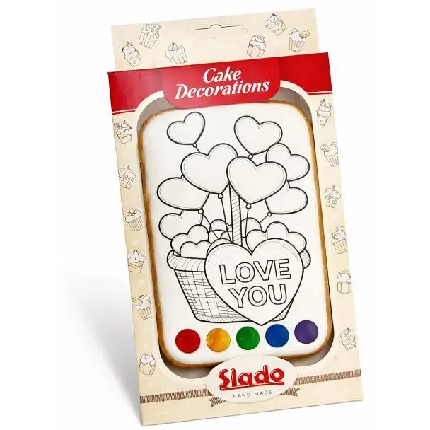 Набір медово-імбирний пряник Slado Листівка з пензликом 90 г - фото 7