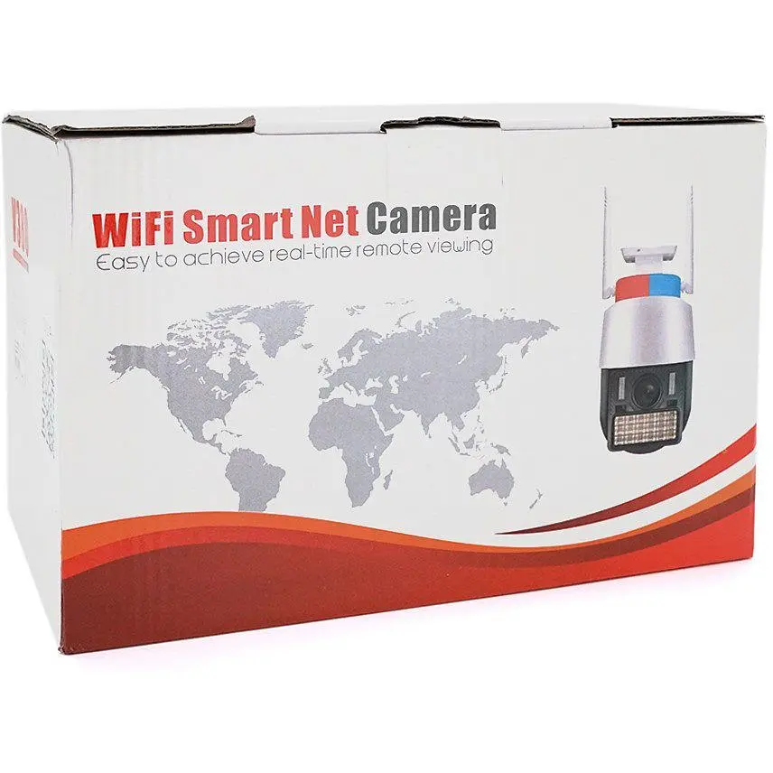 Відеокамера Wi-Fi вулична з бузковою 5mpx YOSO YOIPC43D5MP50 PTZ 2.8 mm V380 - фото 4