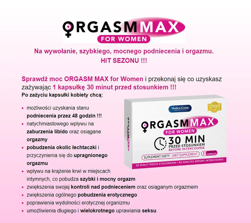 Капсули для жінок Medica Orgasm Max for Women, 2 капсули - фото 2