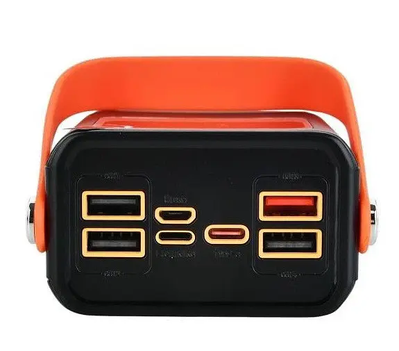 Зовнішній акумулятор Power Bank TUGII Y103 30000 mAh повербанк швидка зарядка LED-дисплей ліхтарик Чорний - фото 3