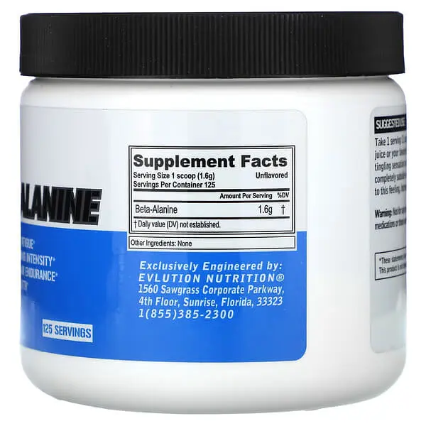Бета-Аланін Beta-Alanine 200 g Evlution Nutrition vit0006504 - фото 2