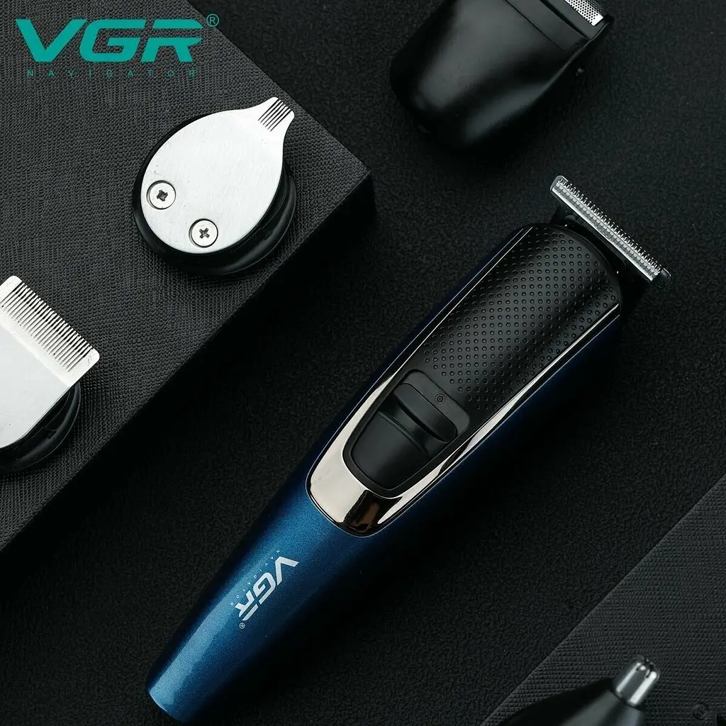 Бритва для обличчя та тіла чоловіча тример для бороди шейвер VGR V-172 Grooming Kit - фото 9