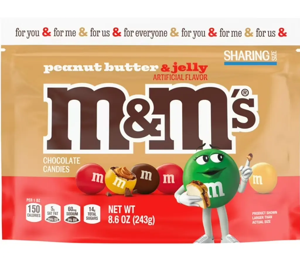 Драже M&M's Peanut Butter and Jelly Candy 244г