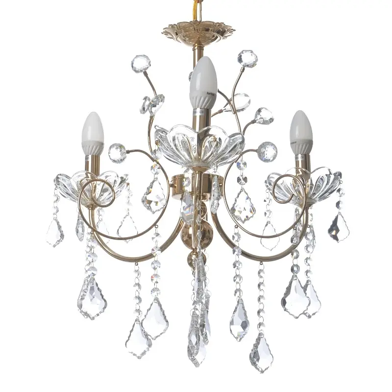 Люстра подвесная Brille хрустальная свеча E14 60W (BCL-657S/3) - фото 6