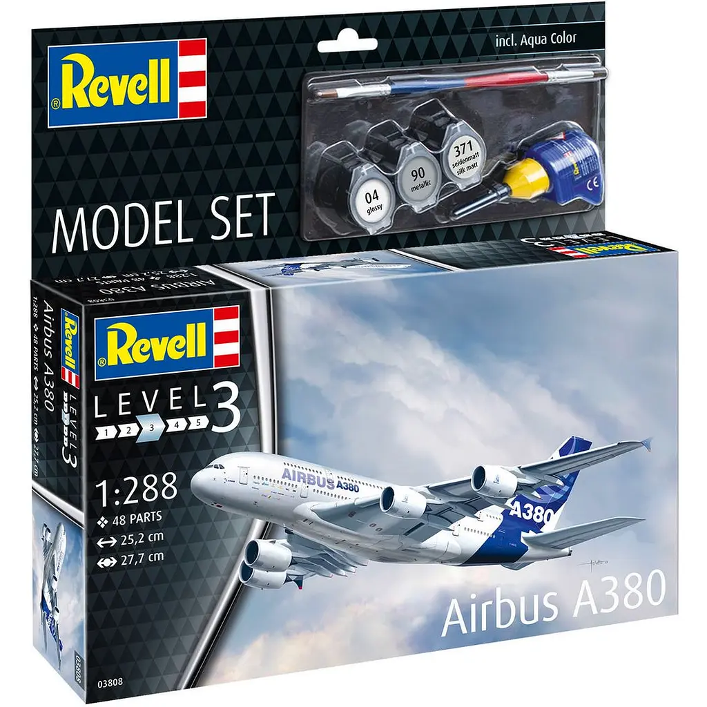 Сборная модель-копия Revell набор Самолет Airbus A380, 1:288 (RVL-63808) - фото 2