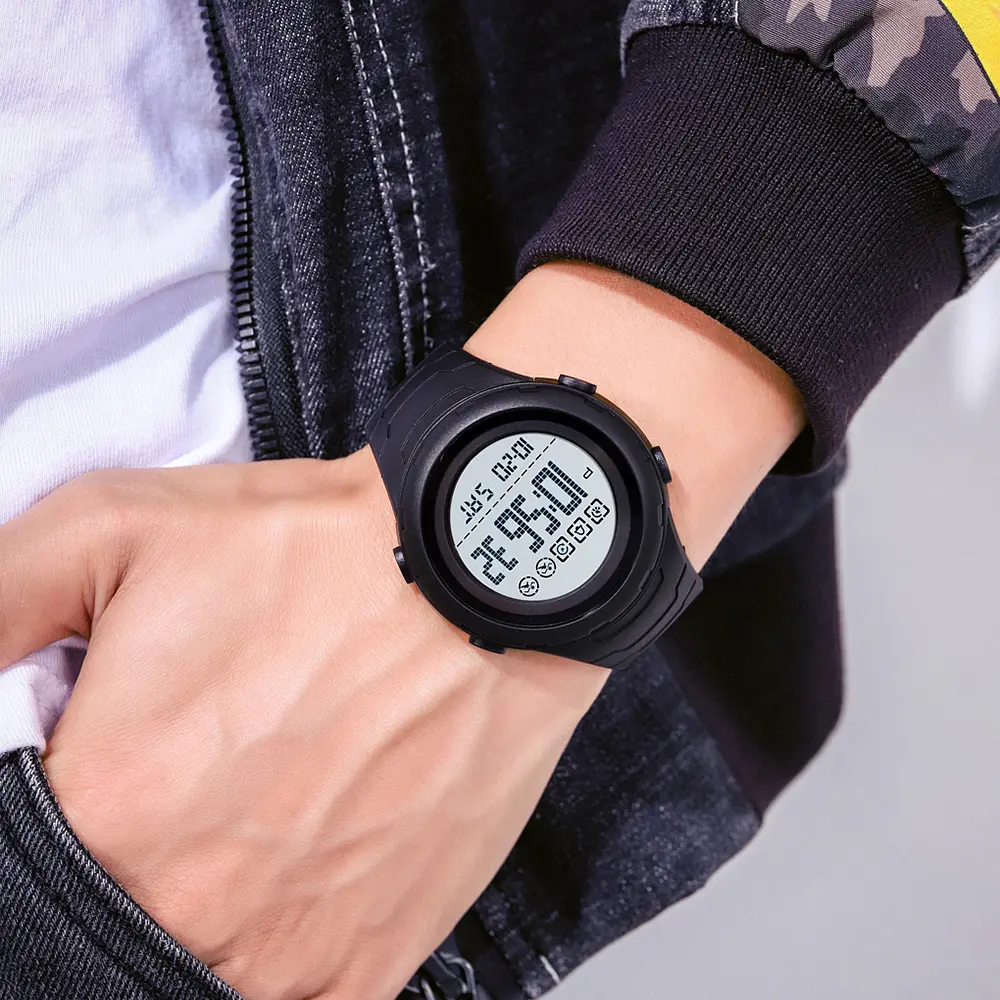 Чоловічий наручний годинник 1674 Black Skmei acs0030632 - фото 4
