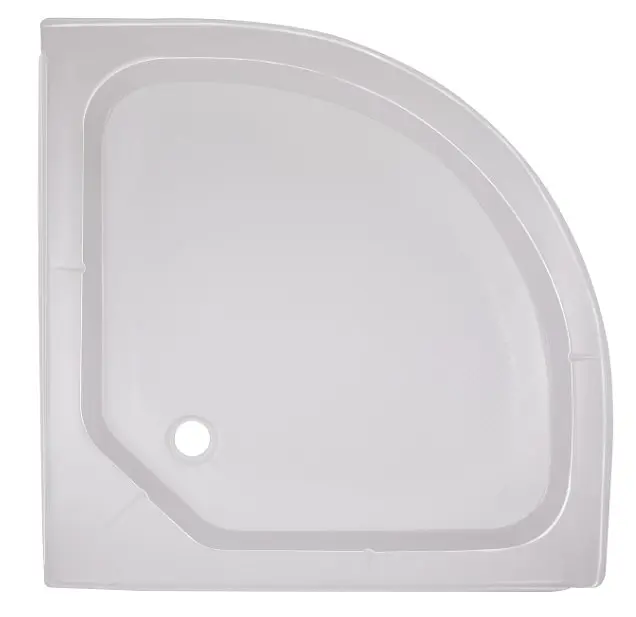 Набір Lidz Душова кабіна Latwa SC80x80.SAT.LOW.FR, напівкругла, скло Frost 4 мм + Душовий піддон Kapielka ST80x80x15 - фото 8