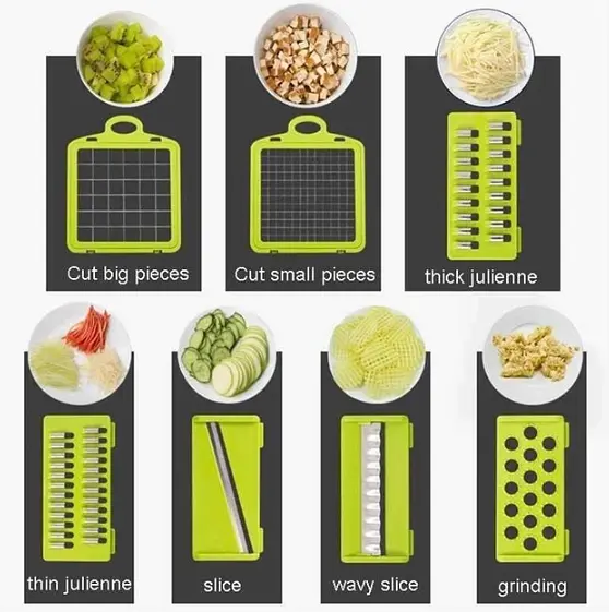 Ручна овочерізка – мультислайсер VEGGIE SLICER для подрібнення овочів та фруктів - фото 2
