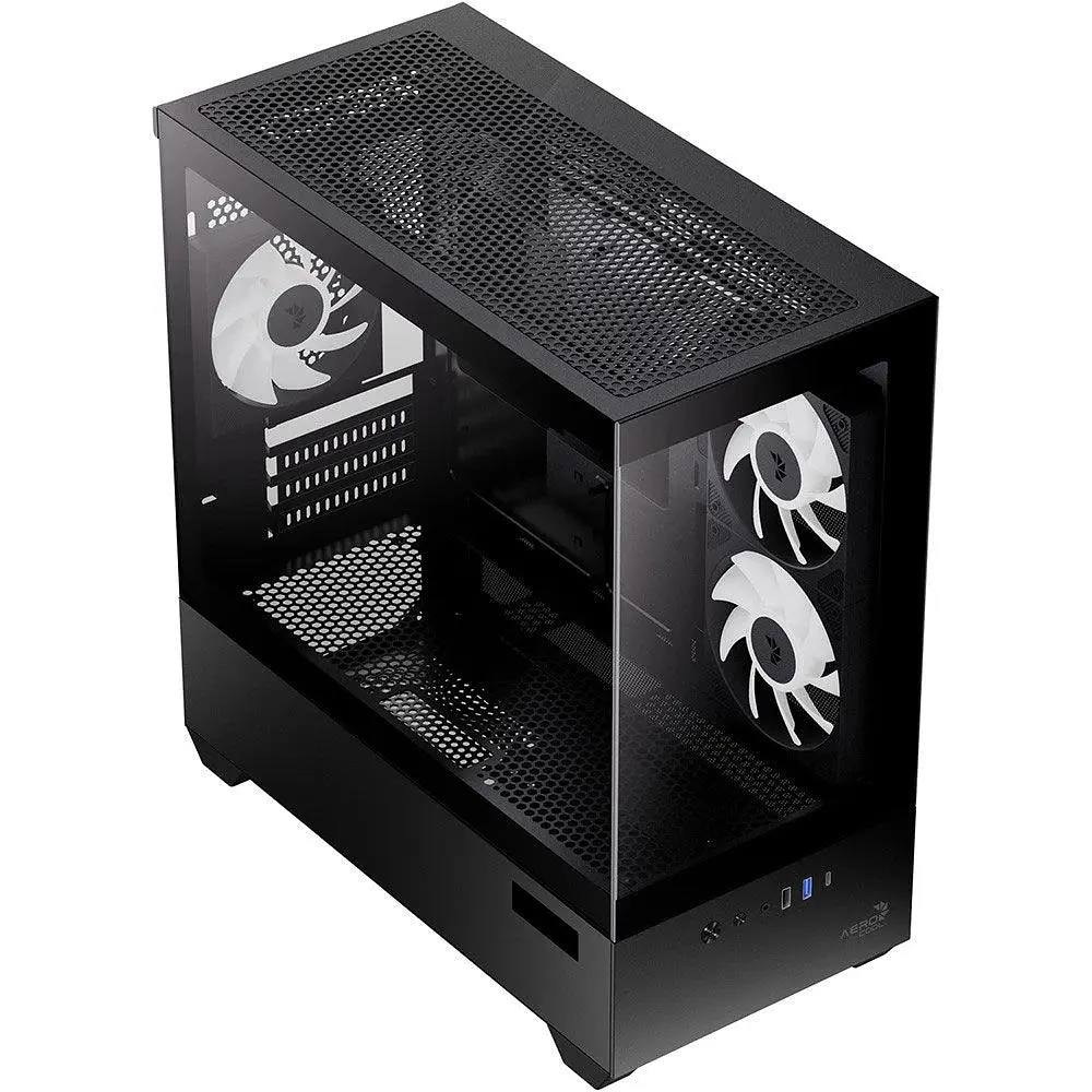 Корпус Aerocool P300D Digi-G-BK-v1 Black (ACCS-PN05033.11) [173298] - фото 3