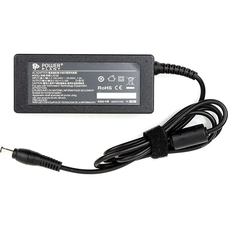 Блок живлення для ноутбуків PowerPlant SAMSUNG 220V, 19V 60W 3.16A (5.5*3.0) (SA60F5530)