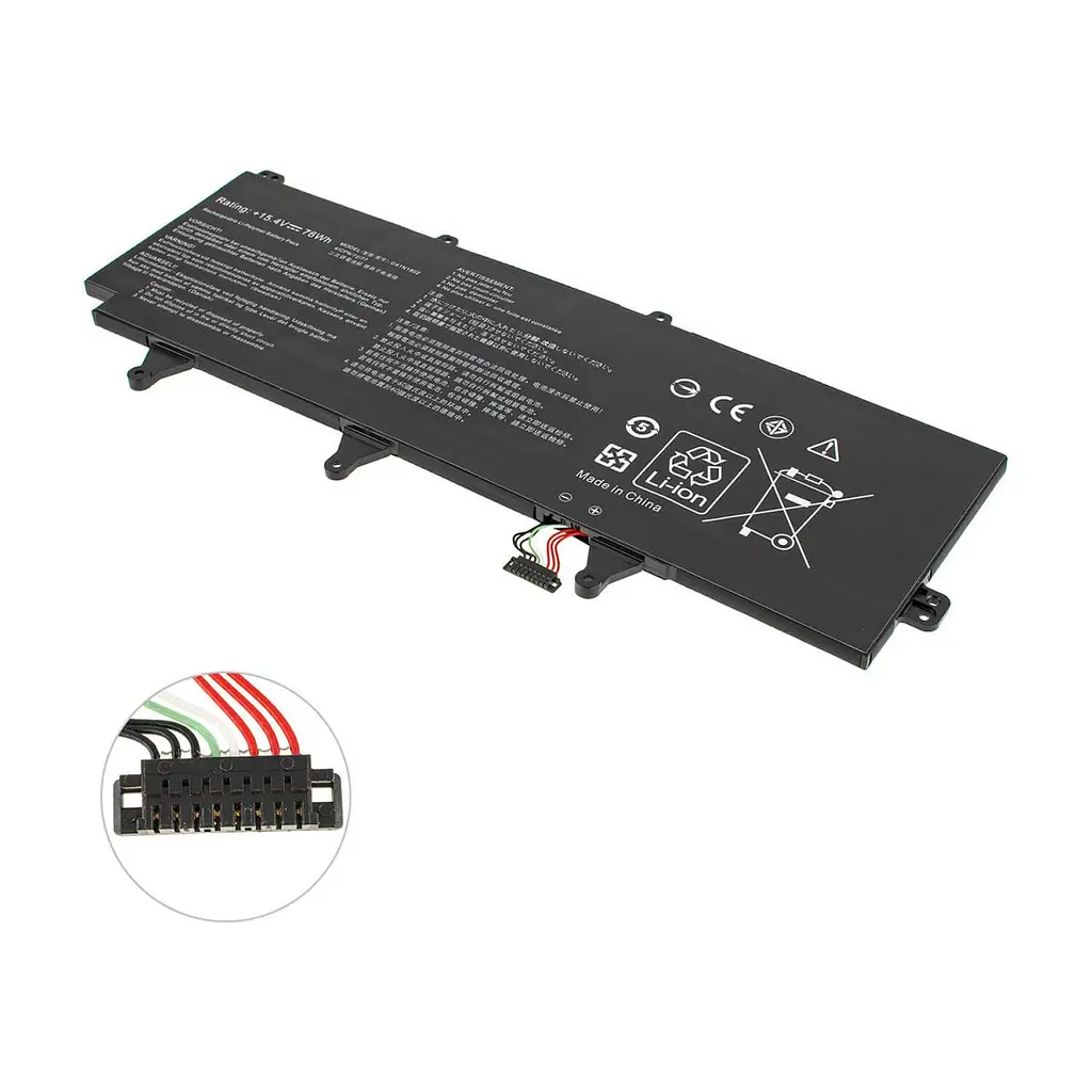 Акумулятор до ноутбука ASUS ROG Zephyrus GX701 C41N1802, 4935mAh (76Wh), 4cell, 15.4V, Li-Pol (A47844) - фото 2