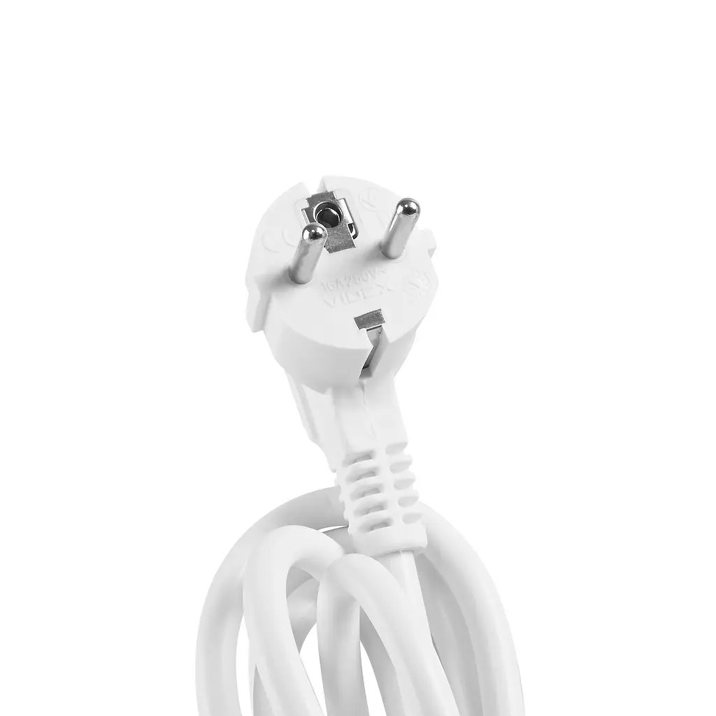 Мережевий подовжувач VIDEX ONCORD з/з 4п 3м (3x1.5мм) 3.4А USB(QC3.0) +USB-C(PD20W) з кнопкою White VIDEX (27695-000) - фото 8