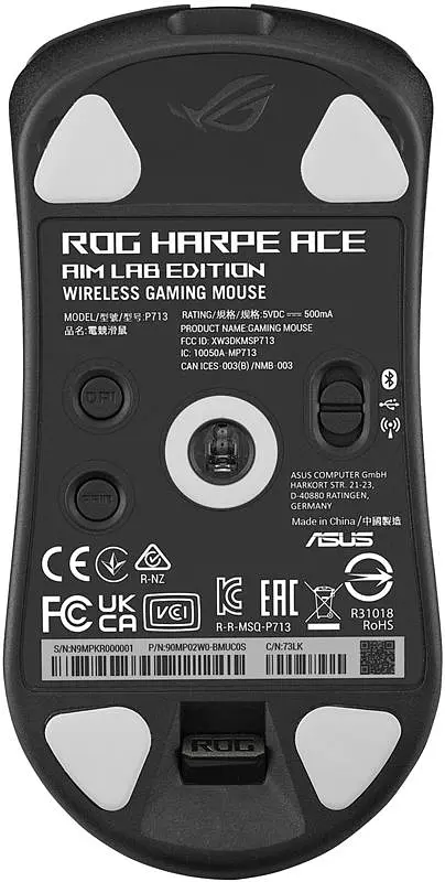 Миша бездротова Asus ROG Harpe Ace Aim Lab Edition Black (90MP02W0-BMUA00) - фото 7