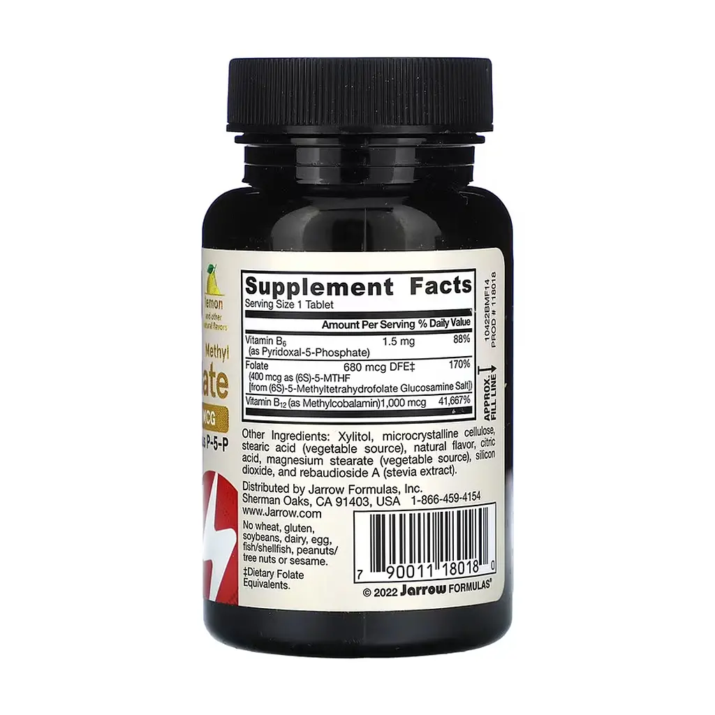 Активні вітаміни B12 та фолат Methyl B-12 & Methyl Folate - 100 таблеток - фото 2