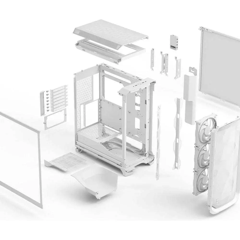 Корпус Fractal Design Meshify 3 XL Ambience Pro RGB TG White (FD-C-MES3X-05) - фото 11