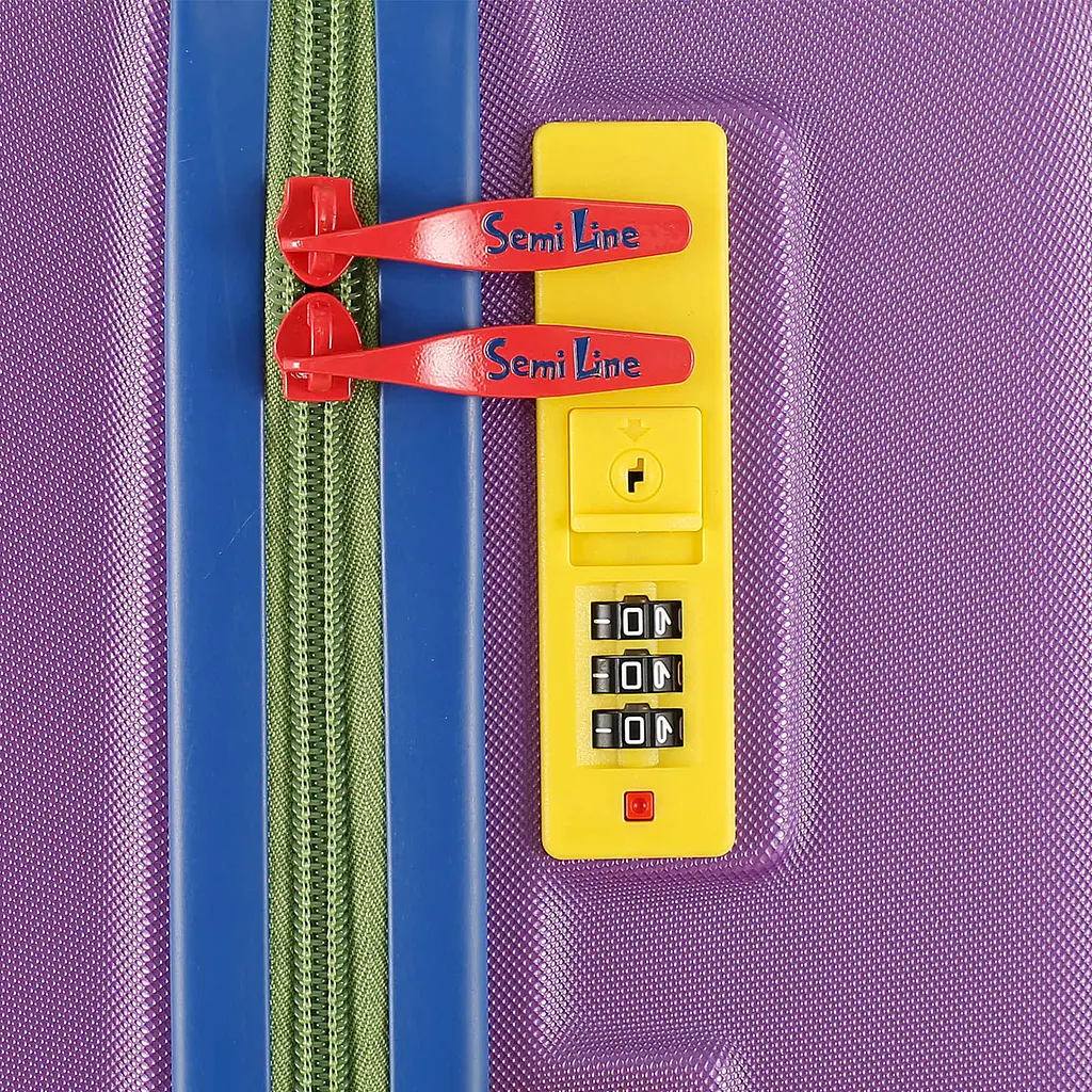 Валіза мала для ручної поклажі Semi Line 20 дюймів (S) дюймів (S) ABS-Plastic Purple (T5845-1) - фото 7