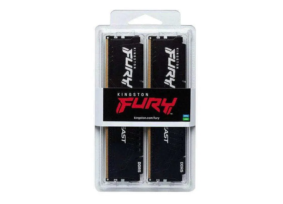Оперативна пам'ять Kingston FURY 64 GB (2x32GB) DDR5 6000 MHz Beast Black EXPO (KF560C36BBEK2-64) - фото 3