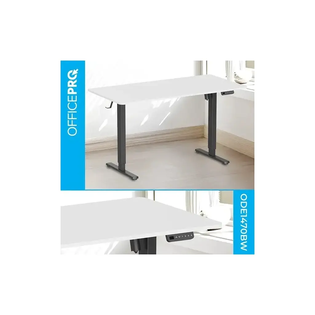 Комп'ютерний стіл OfficePro ODE1670WB White/Black (ODE1670WB) - фото 3