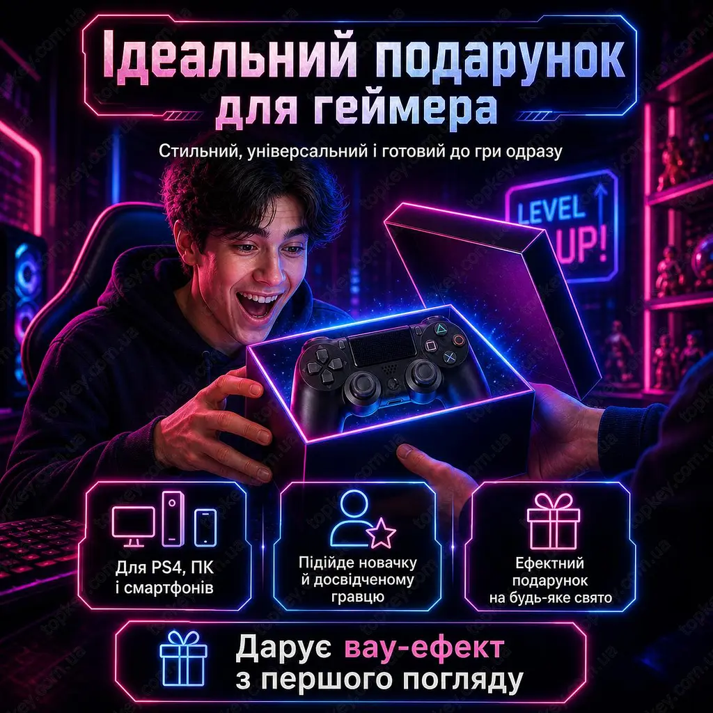 Бездротовий геймпад 1000 mAh / джойстик для PS4, ПК, Android та iOS з Bluetooth 5.2 - фото 7