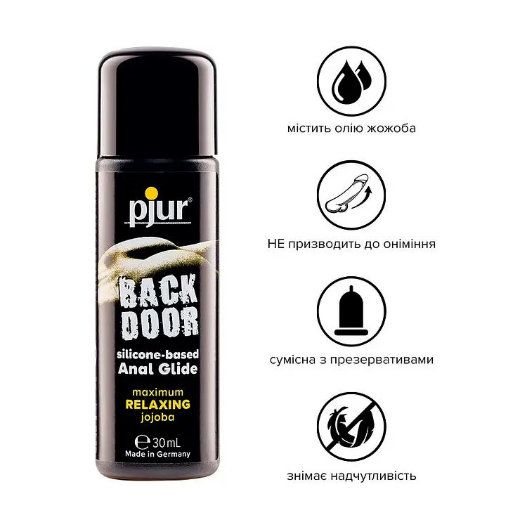 Лубрикант Pjur Backdoor на силіконовій основі для анального сексу 30 мл (827160104665) - фото 2