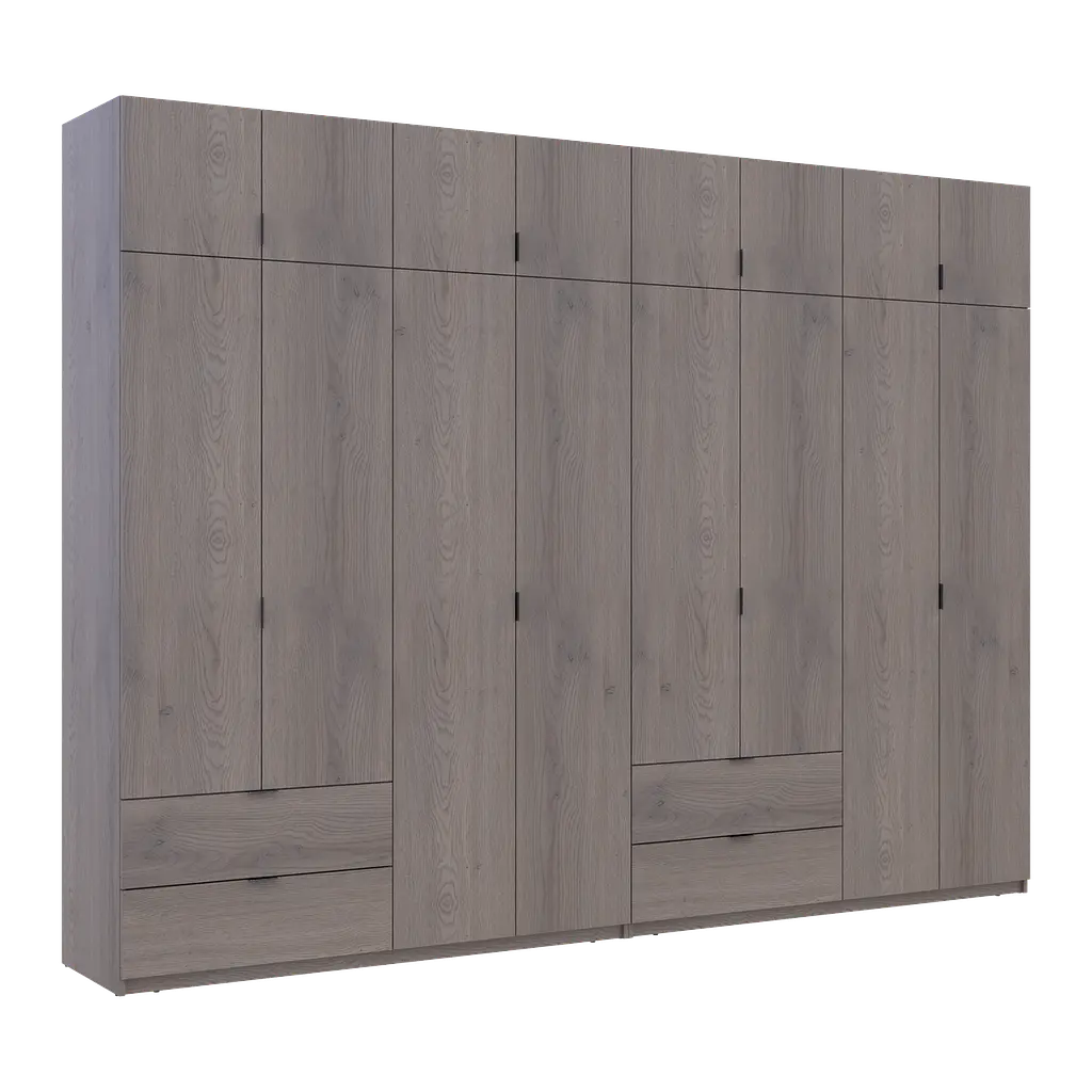 Шафа для одягу Doros Лукас Канноло/Канноло 4+4 ДСП 320х50х240 (42005246) - фото 4
