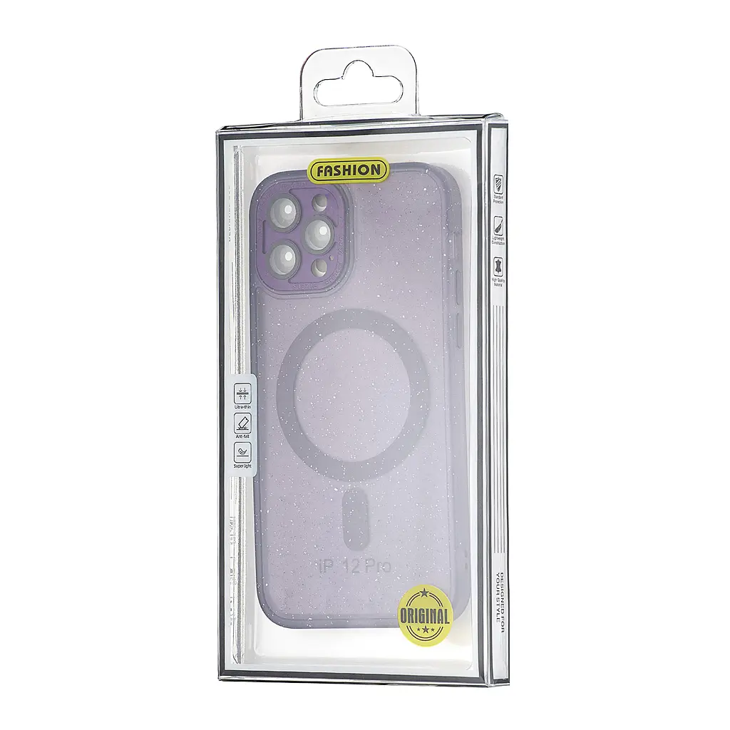 Чохол Splatter with MagSafe Protected Camera iPhone 12 Pro Purple - фото 2