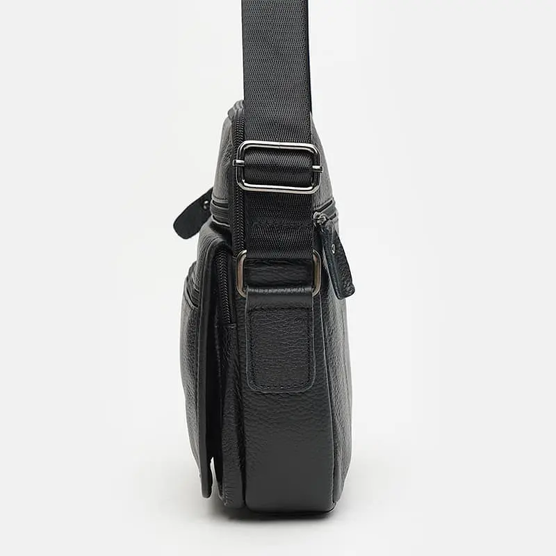 Чоловіча сумка Keizer K14141-black 25х19х7 см Чорний - фото 5