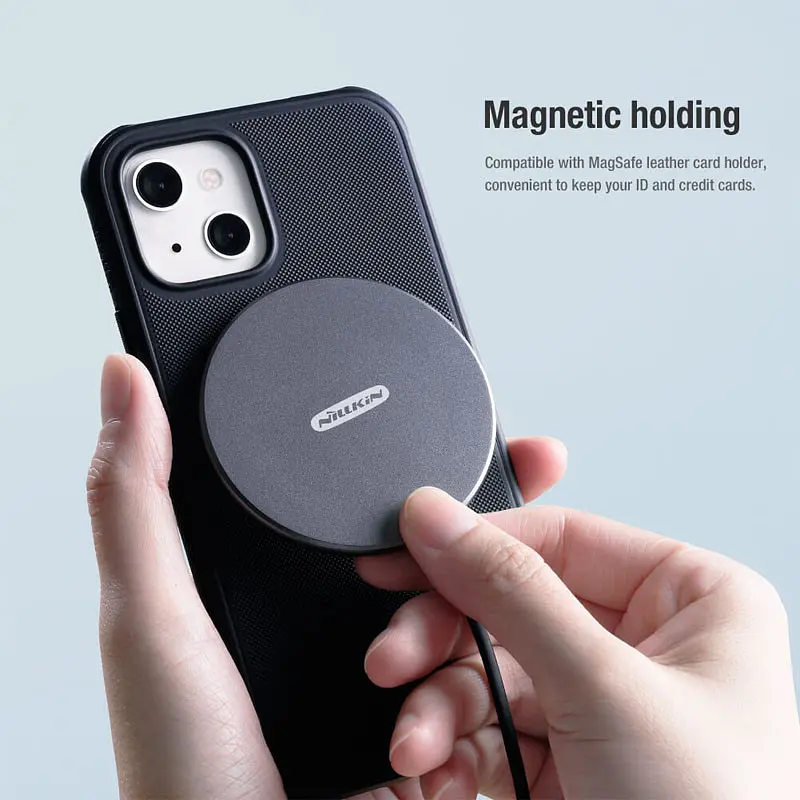 Чохол Nillkin Matte Magnetic Pro для Apple iPhone 14/13 (6.1) Чорний / Black - фото 5