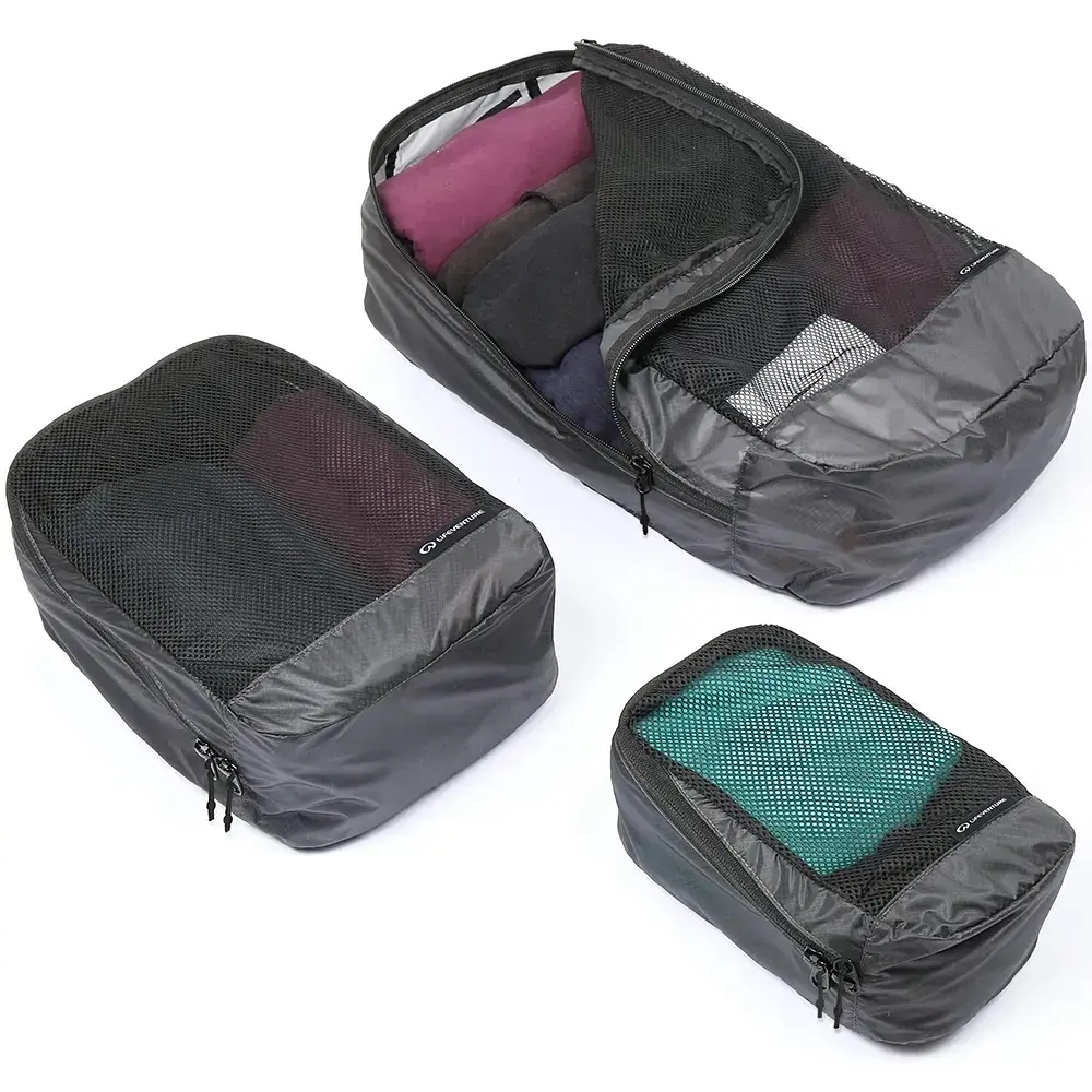 Комплект чохлів Lifeventure Ultralight Packing Cubes Темно-сірий - фото 3