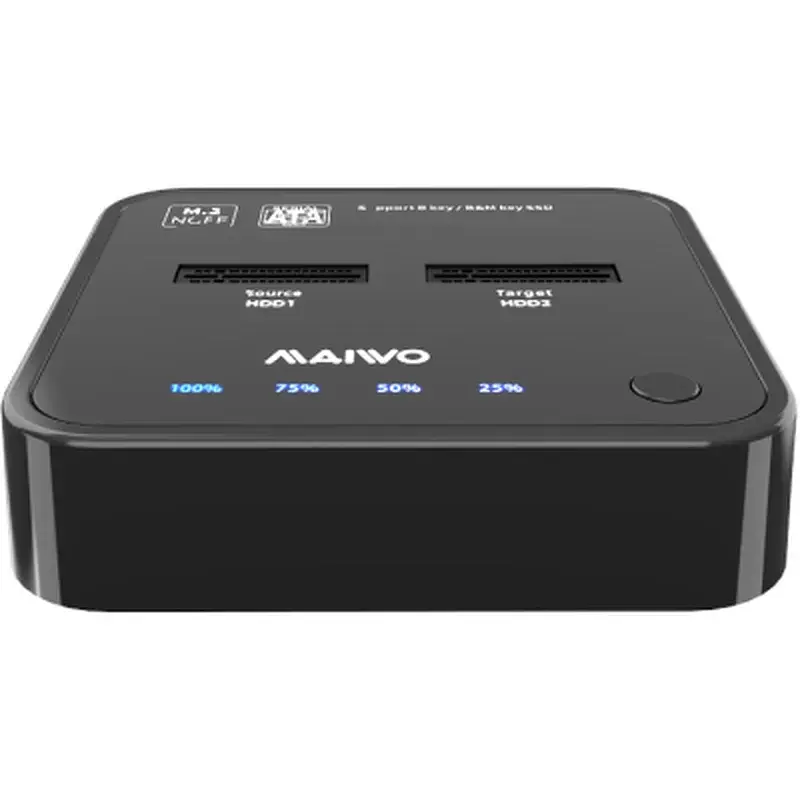 Док-станція для накопичувачів Maiwo 2*SATA M.2 SSD Key B/B+M USB 3.1 Gen1 Type-C (K3016SG1) - фото 2