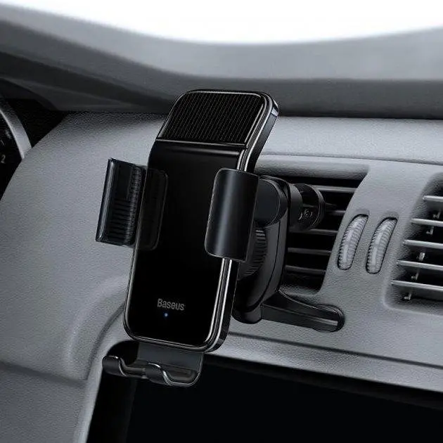 Автомобільний тримач холдер Baseus Smart Solar Power Wireless Car Mount Electric Holder SUZG000001 Black - фото 7