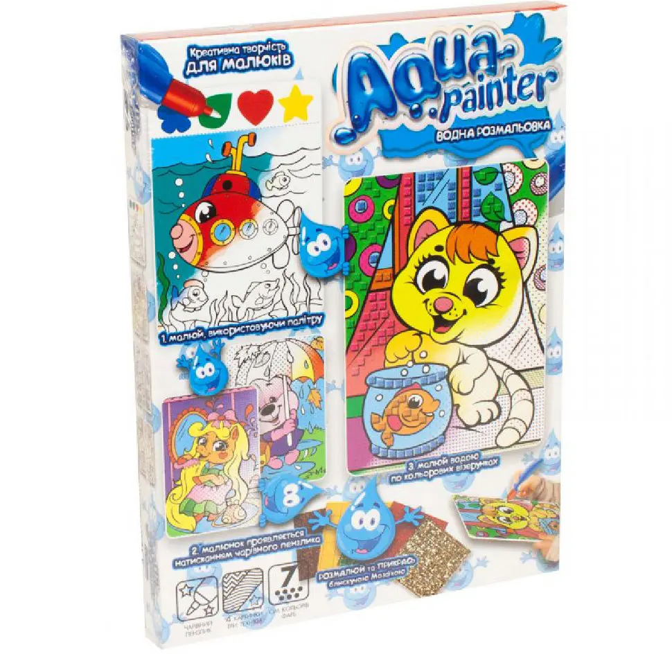 Набір креативної творчості Aqua Painter (українською), Danko Toys - фото 6