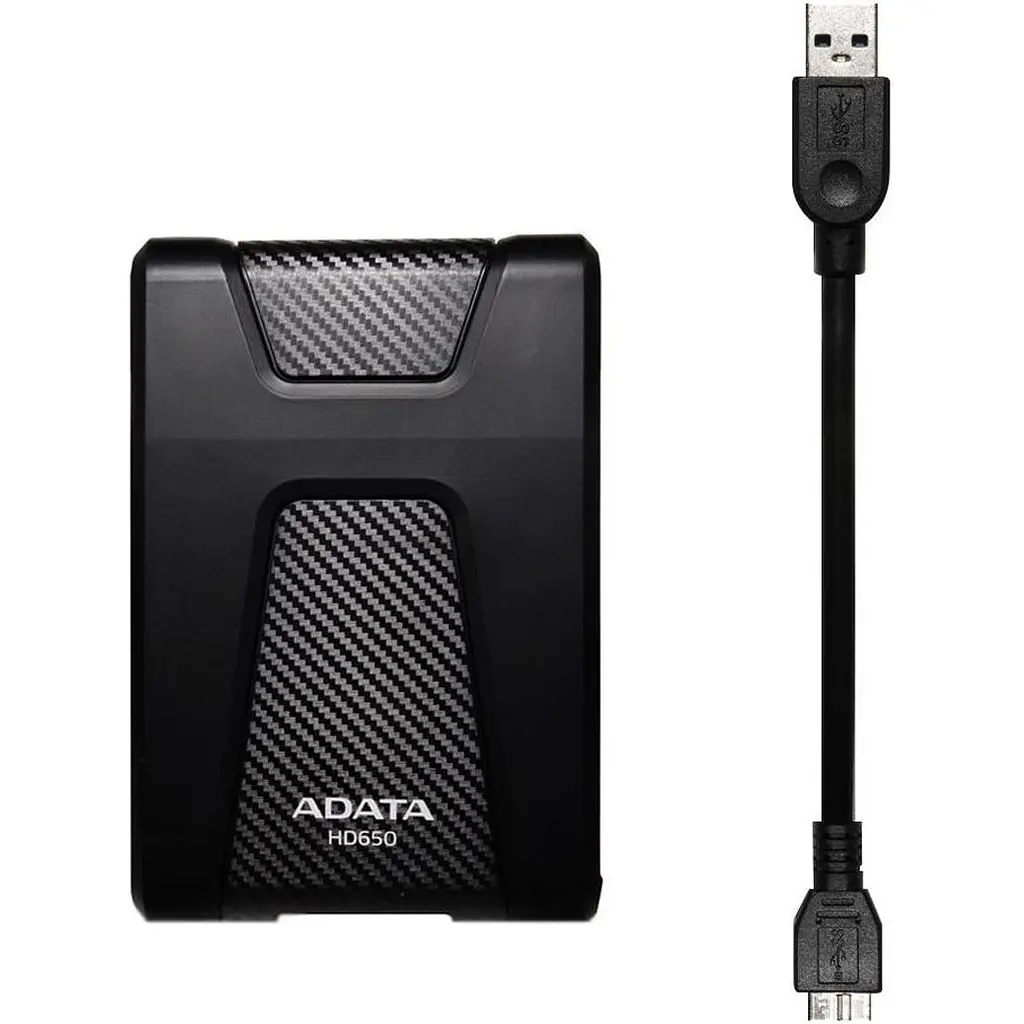 Внешний жесткий диск ADATA DashDrive Durable HD650 1TB Black (AHD650-1TU31-CBK) [120343] - фото 3