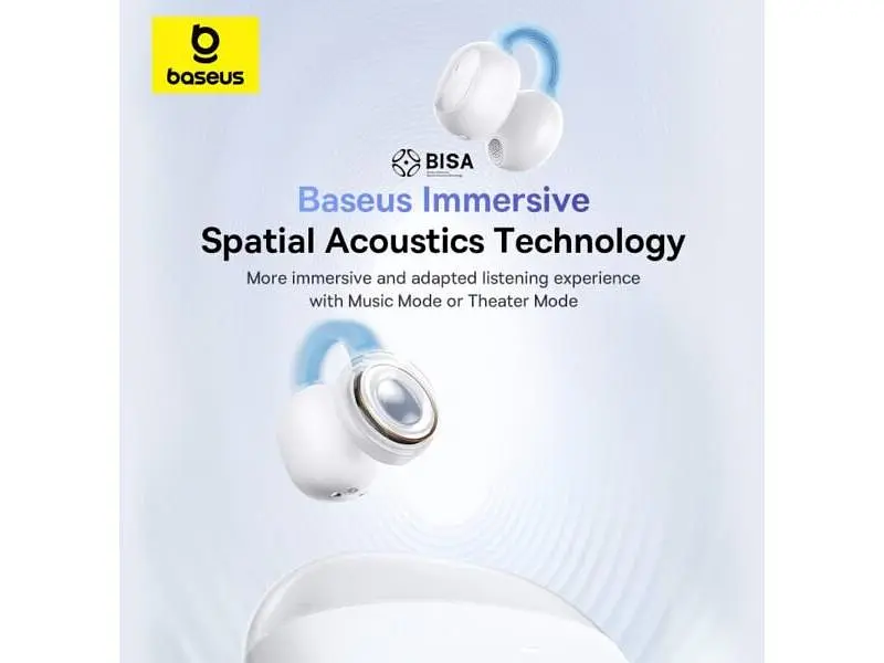 Навушники TWS BASEUS AirGo 1 Ring White (A00069201223-00) - фото 7