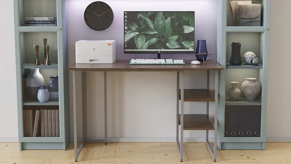 Комп'ютерний стіл Ferrum-decor Кевін 75x140x60 сірий ДСП Дуб Сонома Труфель 16мм (FRD-101731) - фото 4