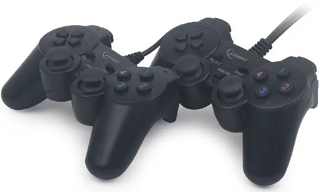 Геймпад подвійний Gembird JPD-UDV2-01 USB black - фото 4