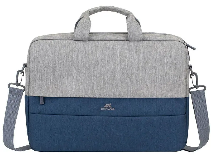 Сумка для ноутбука RIVACASE 7532 15.6 Grey/Dark blue (7532 (Grey/Dark blue)) - фото 10