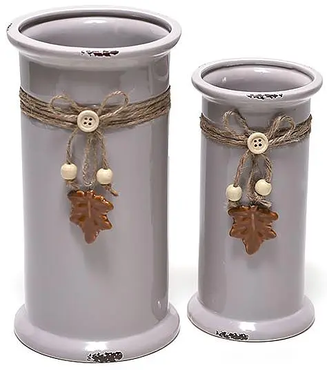 Ваза керамічна Shabby Chic Bona 12.6х12.6х22.8 см sad0001481 - фото 2