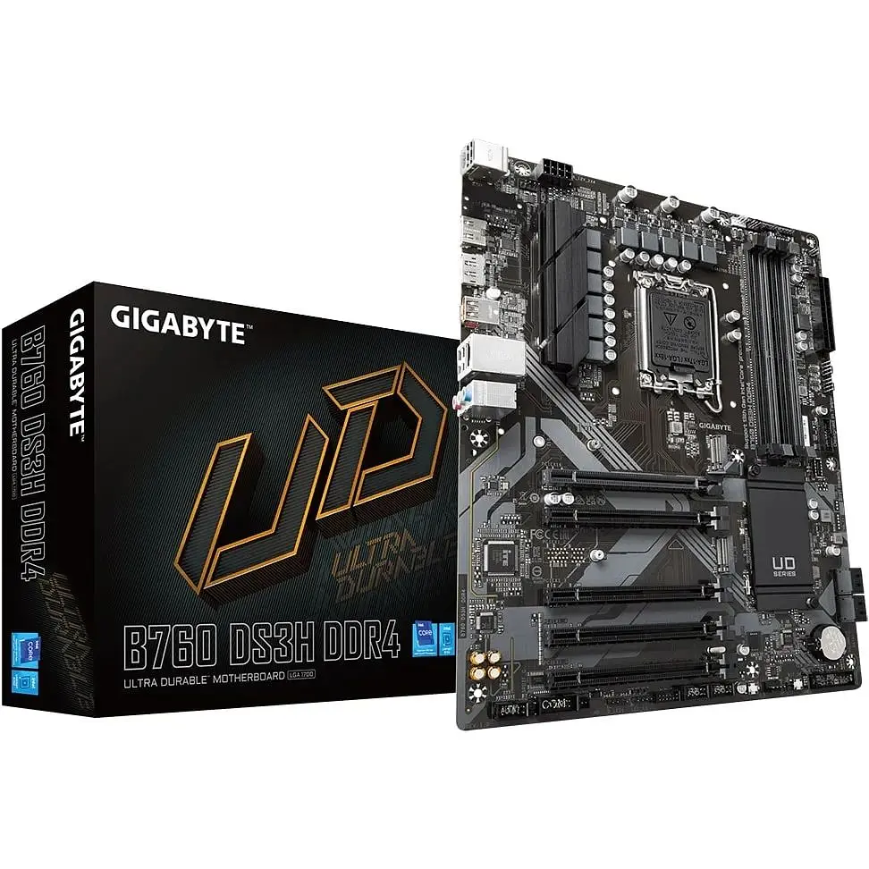 Материнская плата Gigabyte B760 DS3H DDR4 s1700 B760 4xDDR4 M.2 HDMI DP ATX - фото 6