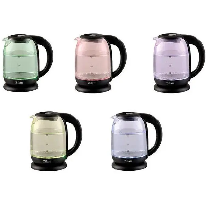 Чайник электрический Zilan ZLN3956 с разноцветной подсветкой сенсорным управлением и выбором температур - фото 10