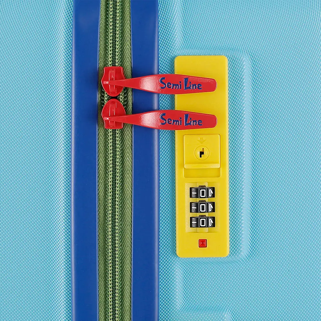 Валіза маленька Semi Line T5844-1 ABS-пластик 20 дюймів 38.5 л для ручної поклажі Блакитний - фото 9