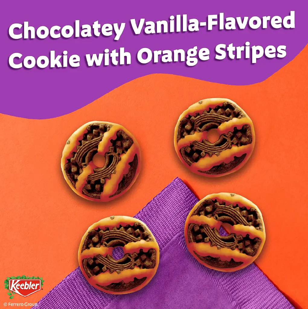 Печиво Keebler Spookie Fudge Stripes Minis Halloween 14г - фото 3