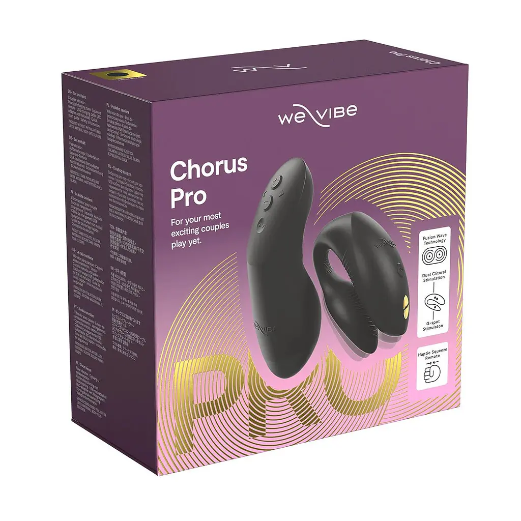 Смарт-вібратор для пар We-Vibe Chorus Pro Satin Black - фото 14
