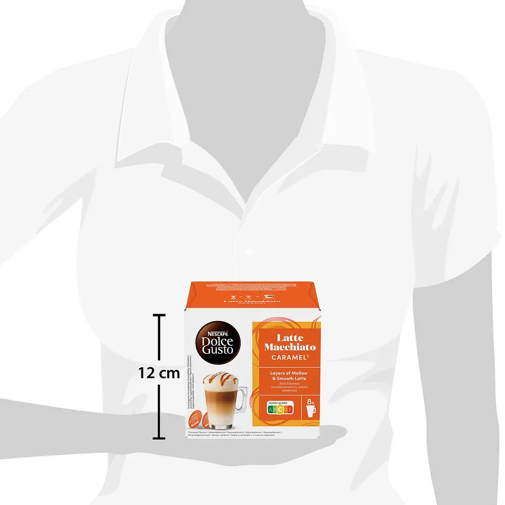 Уцінка. Кава в капсулах NESCAFE Dolce Gusto Latte Macchiato Caramel 16 шт. 145.6 г - фото 9