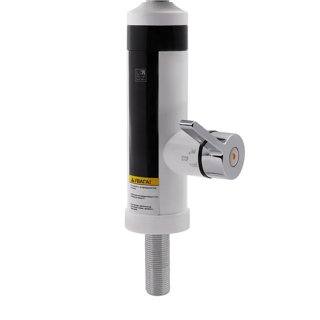 Проточный кран-водонагреватель кухонный для кухни Lidz Warm 061 LDWAR061WCR35431 White/Chrome - фото 3